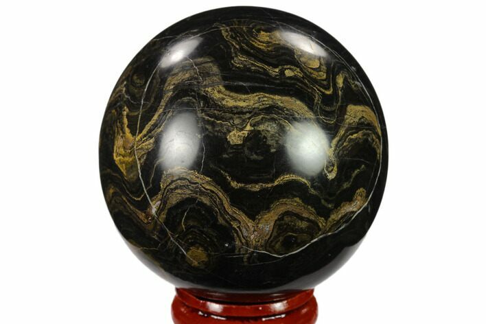 Polished Stromatolite (Greysonia) Sphere - Bolivia #134740